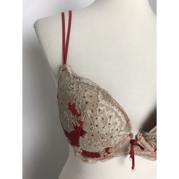 Victoria's Secret Lingerie Bra Push Up Pigeonnant Padded Underwire - Picture 2 of 7